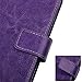 iPhone 5S Case, iPhone SE Case, BENTOBEN Wallet PU Leather Protective Magnetic Folio Flip Cover Credit Card Slots Cash Holder Wrist Strap Case for Apple iPhone 5 5S SE, Purple