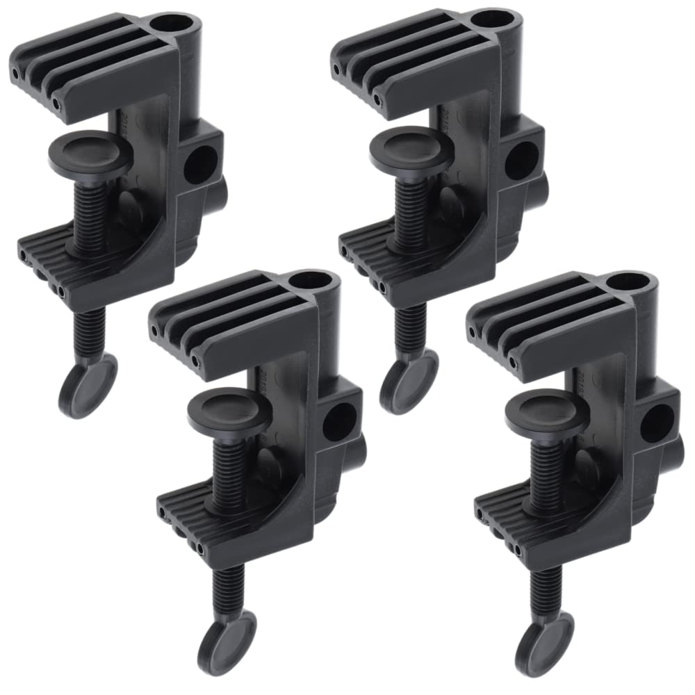 4 Pcs Universal Bracket Clamp LED Lamp Accessories Desk Clamps Work Light Mounting Bracket Table Mounting Clamp for Desk Lamp Magnify Lamps Tablet Holder