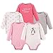 Hudson Baby Unisex Baby Cotton Long-sleeve Bodysuits, Pink Penguin, 9-12 Months US