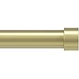 Umbra Cappa Modern 1" Curtain Rod, Includes 2 Matching Finials, Brackets & Hardware, Brass