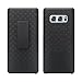 For Samsung Galaxy Note 8 Case, Galaxy Note 8 Black Swivel Slim Belt Clip Holster Armor Protective Case, Defender Cover for Galaxy Note 8 (Black Holster Shell Combo) (Black)