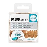 We R Memory Keepers Fuseables Kraft Fringe Tape, 16.5'