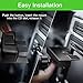 Qi Wireless Car Charger,Fast Charge CD Slot Phone Mount[Silicone Anti-Scratch][All Qi-Enable Devices][Easy One Touch] Phone Holder Compatible for iPhone 8 Plus/X/XR/XS Max,Samsung Galaxy Note9/S9/S8