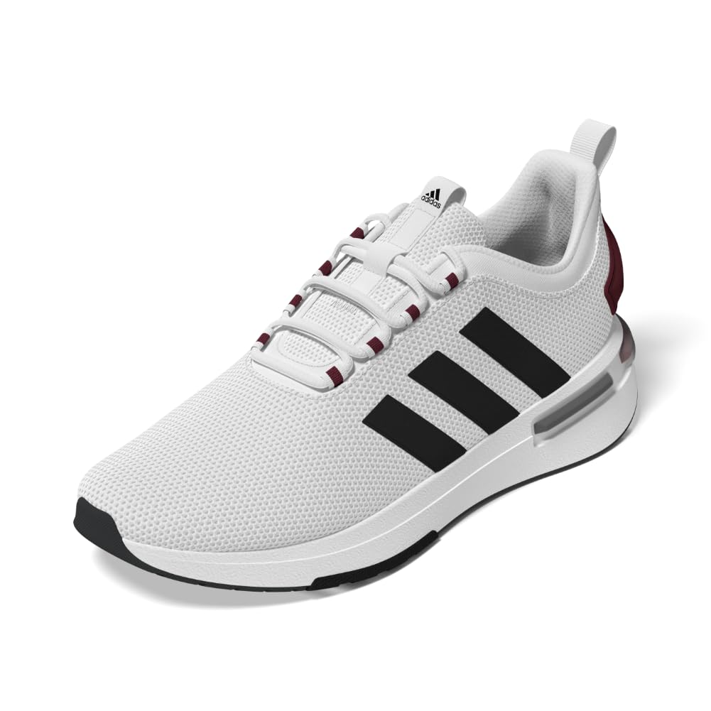 adidas Men’s Racer TR23 Sneaker, White/Black/Shadow Red, 12