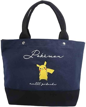 Amazon Co Jp ポケモン ランチバッグ ミニトート ピカチュウ ネイビー ポケットモンスター Pk おもちゃ