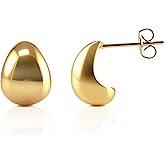 Geedow Teardrop Gold Plated Earrings - 18K Gold Plated Lightweight Earring Fashion Jewelry Set Gifts Formal Birthday Wedding Party Decoration