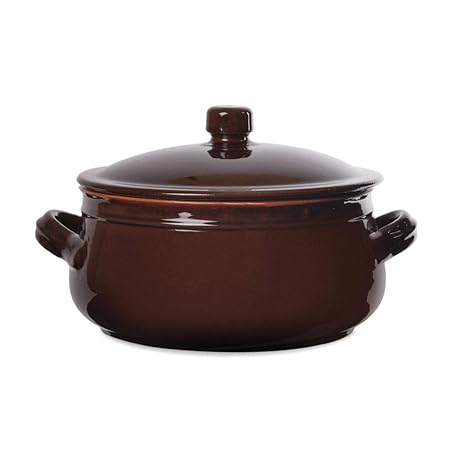 Cacerola Artesanal de Terracota con Tapa Ø 20, 24 o 27 cm - Colì ...