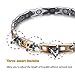 Rainso Elegant Titanium Magnetic Health Bracelet Pain Relief for Arthritis Balance Wristband with 3 Smart Buckle
