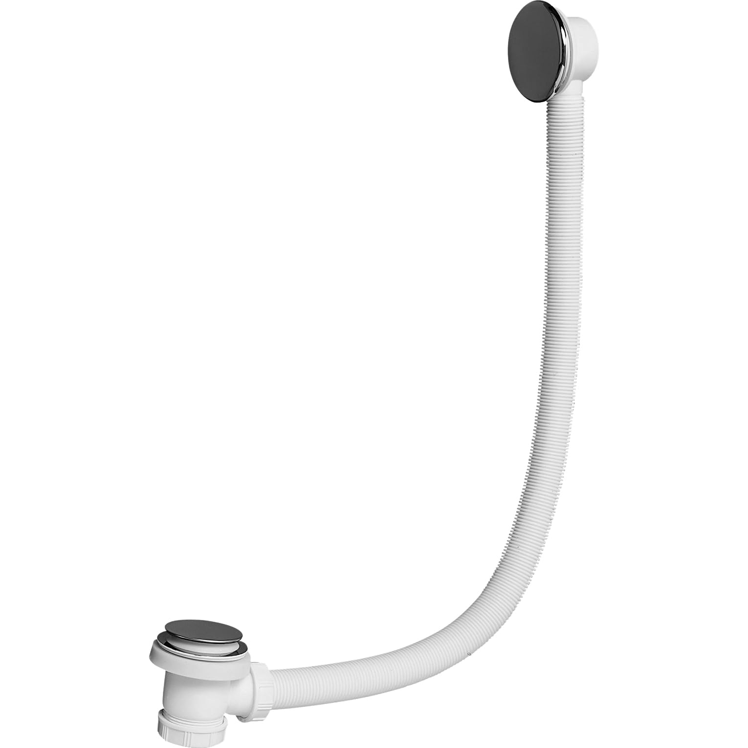 Wirquin Quick-Clac SP760099 Bath Drain with Overflow 70 CM Chrome