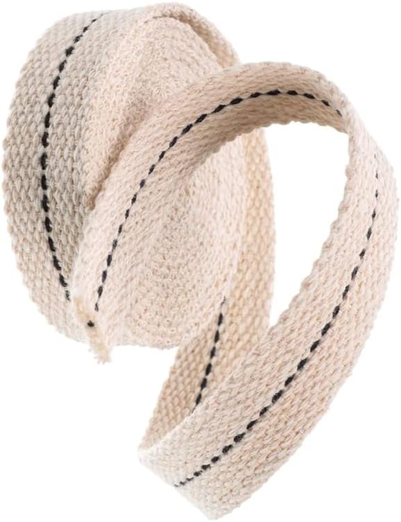 Oil Lamps & Accessories - Oil Lamp Wick 8 Ft Oil Lantern Wick Flat Cotton Wick Oil Lamp Wicks Burner ~ for Paraffin Oil or Kerosene Based Lanterns and Oil Lamps with Genuine Black Stitch (3/4