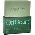 OffCourt Exfoliating Bar Soap – Whole Body, Deep Cleansing and Hydrating Soap for Men & Women - All Skin Types - Non-Drying Bar - Fresh Fig Leaves Scent (5oz, 1 Pack)