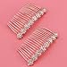 8-Flower Hairpin Combs Crystal Rhinestone Bridal Hair Pins Hair Clips Women Wedding Headpiece for Bride Bridesmaids