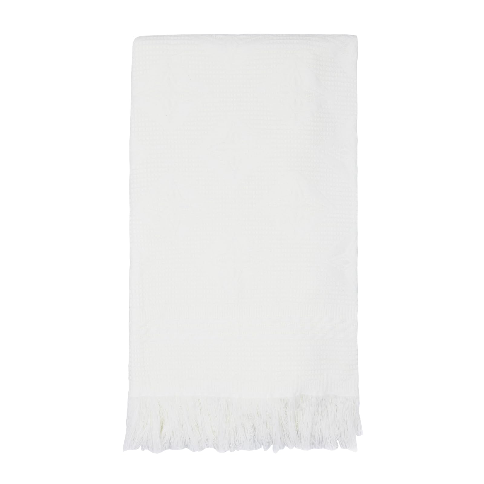 Baby Blanket, Baby Boys & Girls Shawl, Newborn Swaddle Blanket, Christening Wrap, White