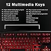 CiT Avenger Gaming Keyboard and Mouse, 3 Colour Mode, LED Backlight, Gaming Keys, Multimedia Functions, USB, For Rapid…
