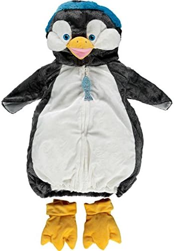 Dream Play Imagine Furry Animal Plush Deluxe Costume (18 months, Grey Penguin)