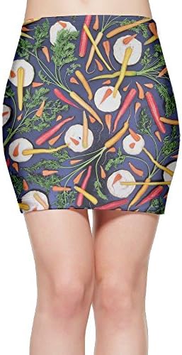 Carrots And Autumn Celeriac Women's Sexy Slim Tight Short Skirt
