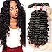 Beauty Forever 7A Virgin Brazilian Hair Deep Curly Wave Bundles 100% Unprocessed Human Hair Extensions (16 18 20inch)