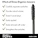 Dizao Organic Moisturizing Black Mascara with Organic Extract of Rice Brans and Coffee Beans 7.5g