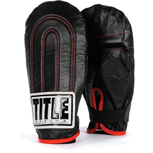 TITLE Leather Speed Bag Gloves, Black