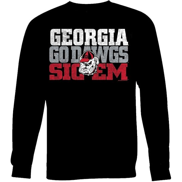 Amazon.com: Georgia Men's Black Go Dawgs Sic Em Long Sleeve T Shirt  (Medium) : Sports u0026 Outdoors