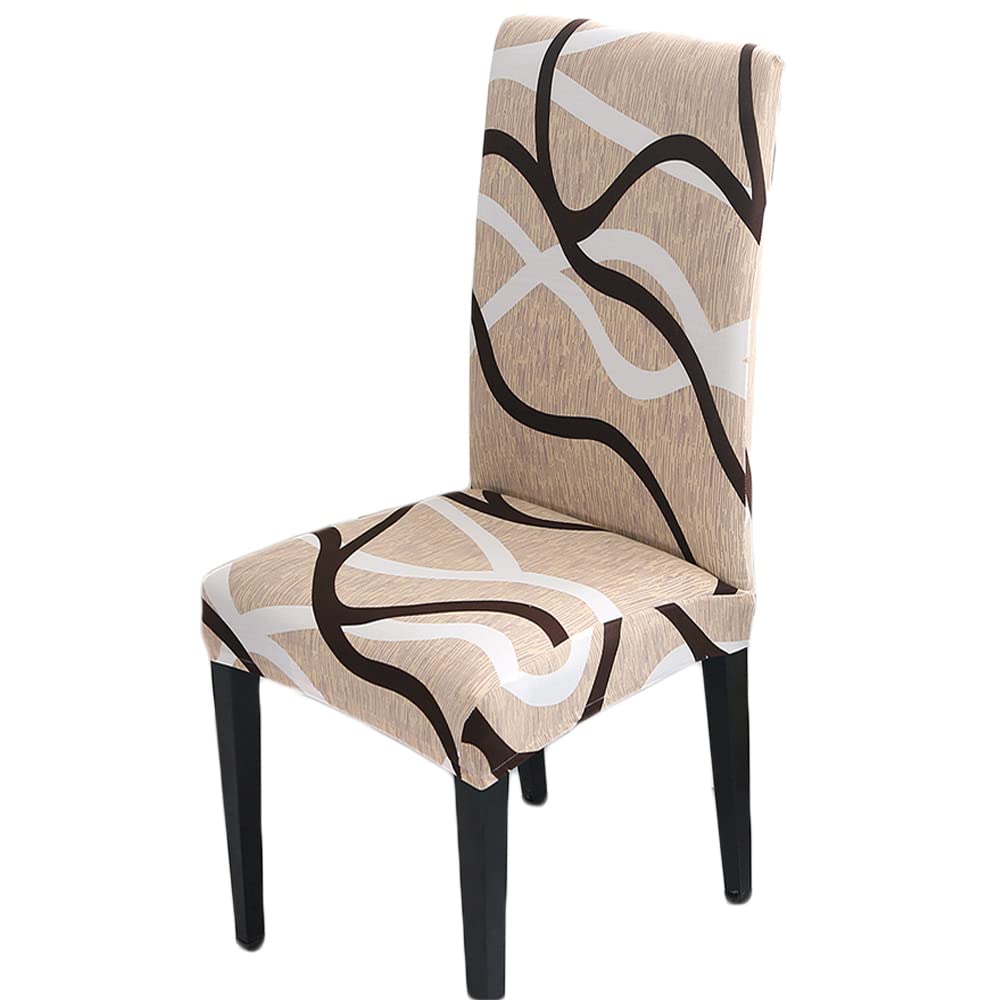 HZDHCLH Chair Covers Set of 4/6 Stretch Modern Chair Slipcovers for Dining Room Kitchen Wedding Party Washable Chair Protector (6pcs, bird's nest)