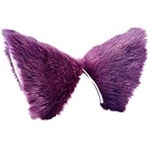 WeeH A Pair of Cartoon Animal Furry Ears Hair Clips Halloween Costume Headwear for Women Men at Birthday Party Anime Theme