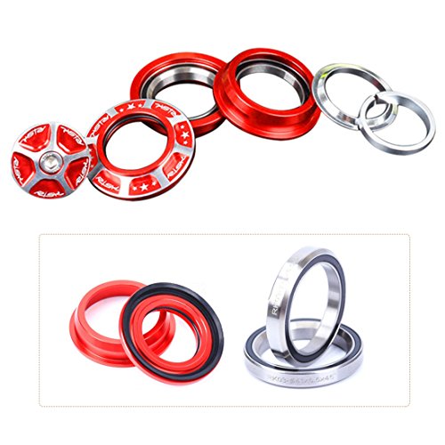 Yuehua Bike Headsets Double Bearings 44 Mm for MTB Bicycle Red - Thumbnail 4