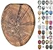 SANILO Wooden Toilet Seat with Soft Close [ELONGATED] - Decorative, Quiet & Slow Close Molded Wood Seat - With Strong Bumpers & Hinges - Adjustable Fit - Old Tree