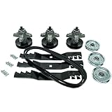 Complete Cub Cadet MTD 50" RZT RZT50 Zero Turn Mulching Rebuild Kit Spindles Pulleys Belt Blades 742-04053A 918-04126 954-04044 756-04129
