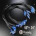 10 Pack Effects Pedal DC Power Patch Cables Cords Pedalboard 5.5mm / 2.1mm 18AWG