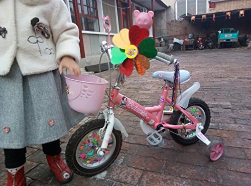 AISHEMI 2PCS Children Bicycle Safe Rearview Mirror Bicycle Mirror with Ears, Bike Mirror 360 ° Rotation with Handlebar 1.8 cm - 2 cm (0.71 in - 0.79 in) Diameter (pink) - Thumbnail 2