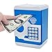 TOPBRY Piggy Bank for Kids,Electronic Password Piggy Bank Kids Safe Bank Mini Piggy Bank Toy for 3-14 Year Old Boys and Girls (Sky Blue)