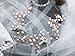 fxmimior Bridal Wedding Headpiece Hair Vine Crystals Rhinestone Headband Tiara Wedding Party Evening Hair Accessory (rose gold)