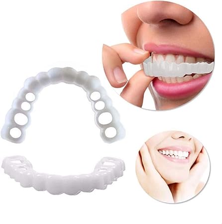 Zzzyt Perfect Smile Dent De Remplacement Reutilisable Et Amovible Pose Instantanee De Dents Artificielles Instant Perfect Smile Kit Prothese Dentaire Superieure Amazon Fr Cuisine Maison