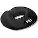 Donut Tailbone & Coccyx Seat Cushion | Pain Relief Pillow for Hemorrhoid, Prostate, Pregnancy, Post Natal, Post Surgery, Sciatica | 550g%100 Memory Foam Provides Luxury Comfort (Black)