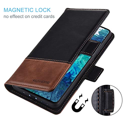 KEZiHOME Samsung S20 FE 5G Case, Genuine Leather Galaxy S20 FE Wallet