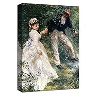 Canvas Wall Art Dance in The Country by Pierre-Auguste Renoir Canvas Prints Home Artwork Decoration for Living Room,Bedroom - 12x18 inches