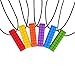 Chewy Block Sensory Chew Necklace, Mild to Moderate Chewers (Purple) Chewable Stimulation, Textured Oral Support Boys, Girls, Children w/ Autism, Motor Skill, Special Needs