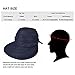 Vbiger Butterfly Knot Sun Wide Brim Visor Floppy Fold Beach Hat (Navy Blue)