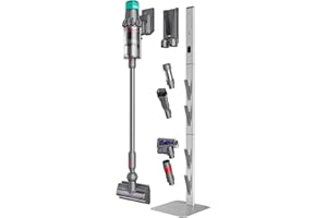 A2C for Dyson Vacuum Stand - Aluminum Storage Dock for V15, V12, V11, V10, V6, DC58, DC59, DC62, DC74 Cordless Vacuum Cleaners, Heavy-Duty Base, No Drill Installation