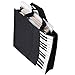 Sound harbor Music Handbag Tote Shopping Bag Gift Music Theme Bag (Black)