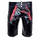 FEESHOW Men's Faux Leather Shorts Zipper Pouch Underwear Pants Boxer Briefs