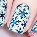 Whats Up Nails - Snowfall Vinyl Stencils for Christmas Nail Art Design (1 Sheet, 12 Stencils)