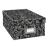 2PO Heavy-Duty Photo/Video Storage Box, Chalkboad Floral Design
