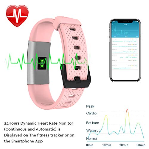 Fitpolo Fitness Tracker Slim Waterproof Smart Watch with Heart