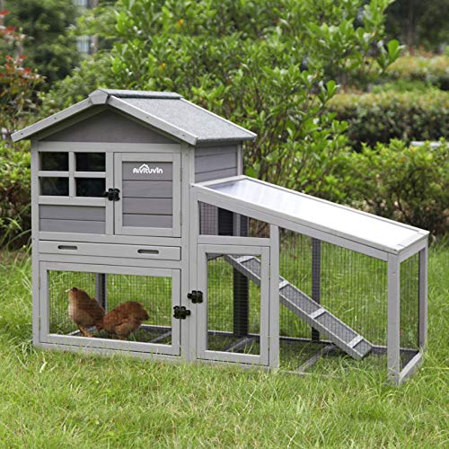 Aivituvin Chicken Coop Rabbit Hutch Outdoor Bunny Cage Indoor with