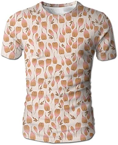 Flower Of Common Tulip Men's T Shrit Comfortable Baseball Shirt