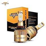Auxbeam Led Headlight Bulbs F-S3 Series 9005 HB3 H10 Led Headlight Conversion Kit 72W 8000LM PHILIPS CSP Chips Fog Light (Pack of 2)-1 Year Warranty