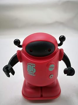 Modelart Magic Inductive Robot Toy Follow Black Line Mini Drawbot with LED Light Educational STEM Toys 70 Pcs Puzzle for Kids Age 3+ (1 Robot) Red Color