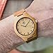 Wooden Watch for Men by Tree People: Bamboo Wood Case, Genuine Cowhide Leather Watch Strap, Miyota Quartz Movement